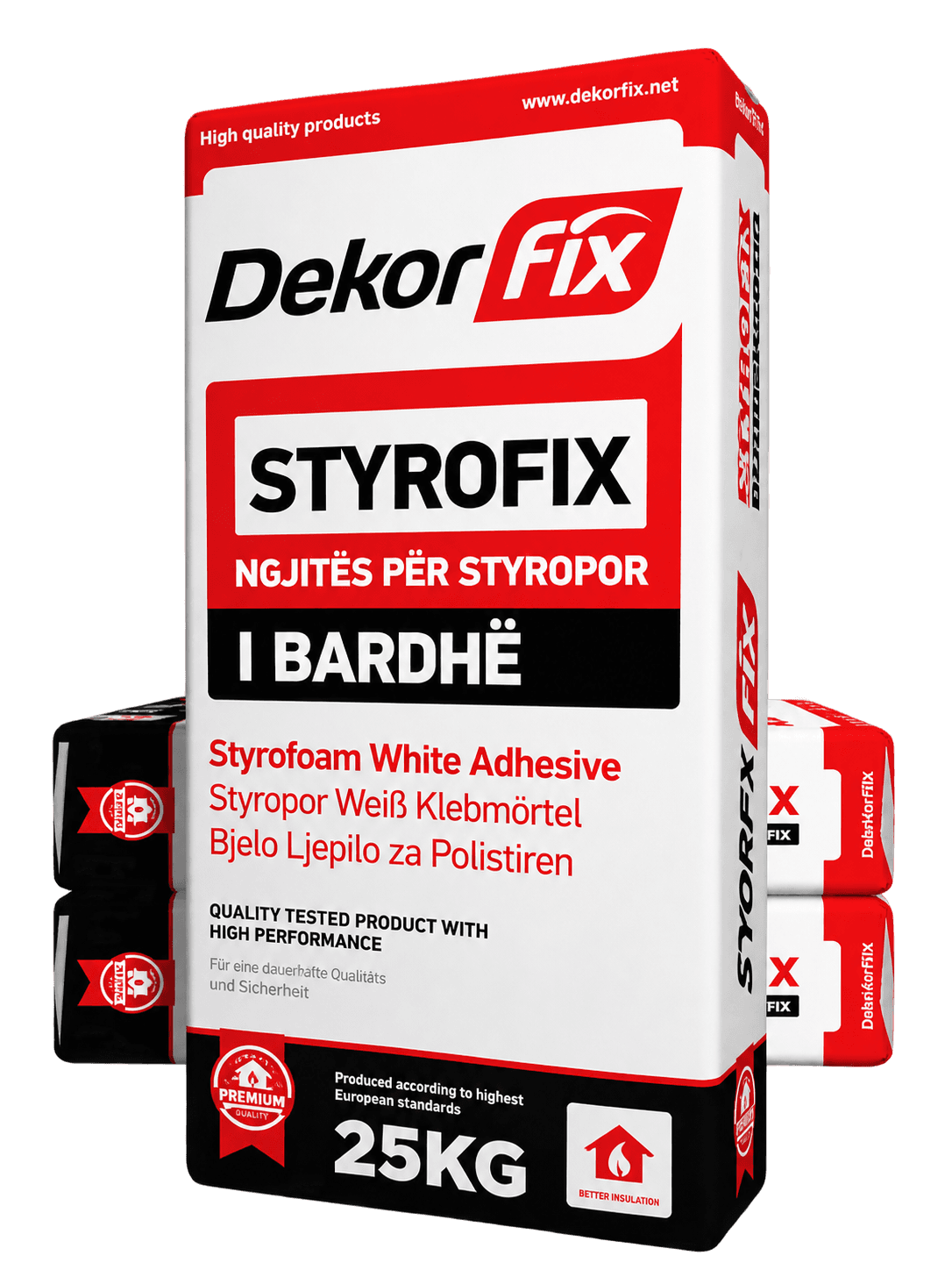 Styrofix white, Ngjitës